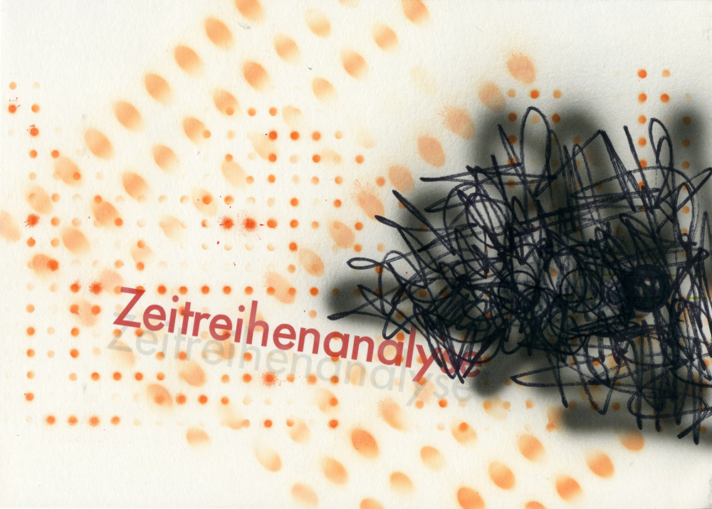 Zeitreihenanalyse, 2015, Mixed Media, 21 x 29,7 cm