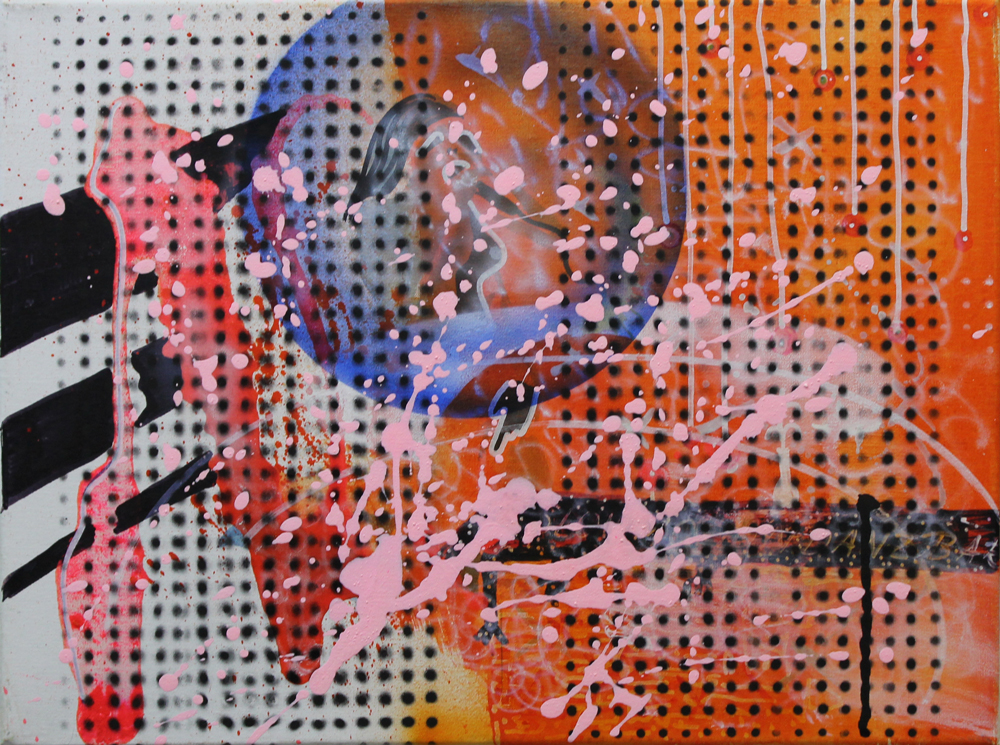 Token VII, 2016, Öl auf Nessel, 30 cm x 40 cm