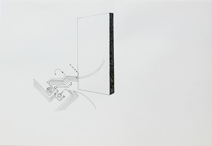 O.T., Tusche auf Papier, 42 cm x 29 cm, 2014